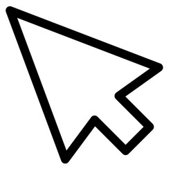 click cursor mouse point pointer icon vector