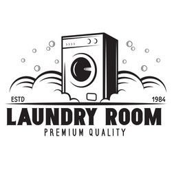 Laundry Emblems & Logos Vector Image
