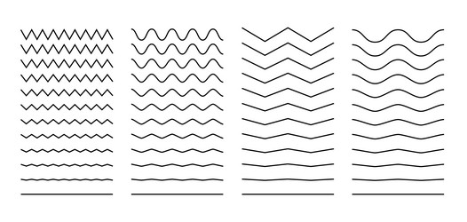 Line Wave Zigzag Pattern vector