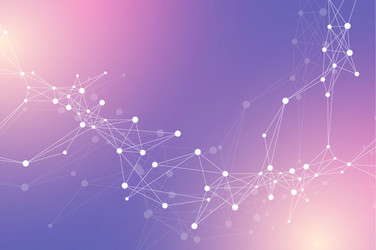 technology abstract background with connected line vector image
