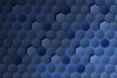 Gradient hexagonal background design vector