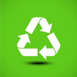 Recycle icon vector