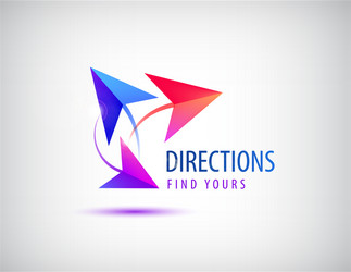 Blue arrows Royalty Free Vector Image - VectorStock