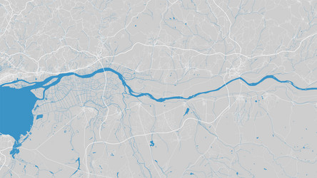 Tagus river map portugal watercourse water flow vector