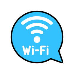 wifi symbol icon wireless local area networking vector image