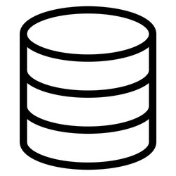 cloud data database server storage icon vector image