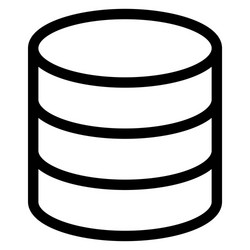 cloud data database server storage icon vector