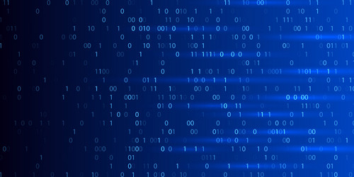 code binary matrix data background technology vector image