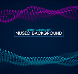 Music background blue abstract futuristic vector