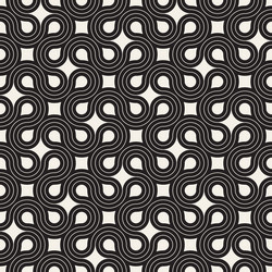seamless pattern repeating geometric elements vector image