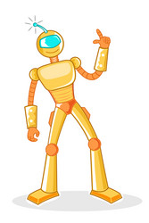 Creative robot vector