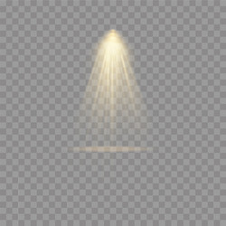 Spotlight on transparent background Royalty Free Vector