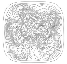 curve lines in shape part mountain range vector image