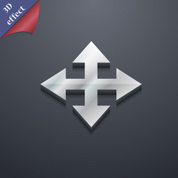 Deploying video screen size icon symbol 3d style vector