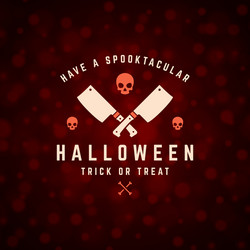 Halloween typographic design background vector