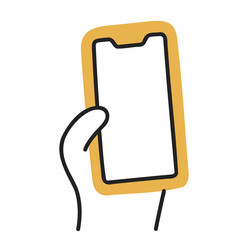 phone hand drawn doodle icon vector