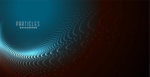 abstract particle mesh wave digital background vector image