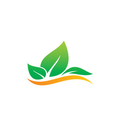 Recycle green leaf environment logo Royalty Free Vector