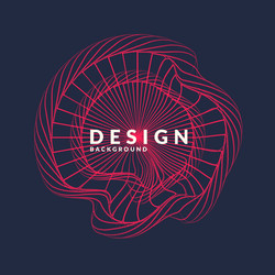 abstract background with dynamic waves vector image