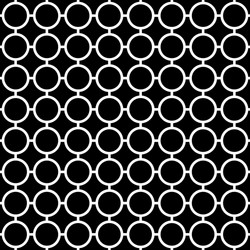 Cellular seamless pattern with connected circles vector