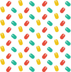 computer mouse icon pattern background vector image