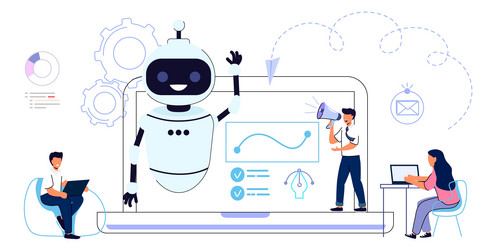 workflow automation workforce organization vector image