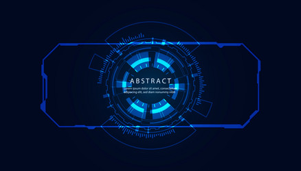 Digital Circuit Network Abstract vector image