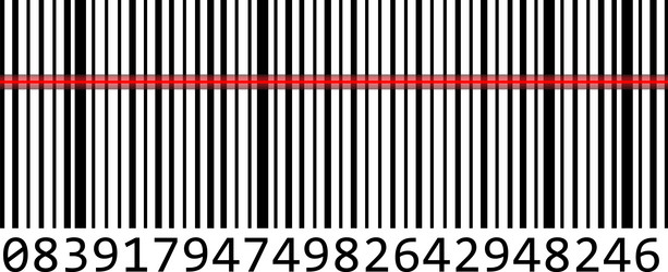 realistic bar code icon sample of sign vector