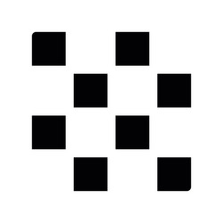 abstract pattern of randomly arranged black vector image