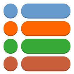 flat blank icon empty internet color button vector image