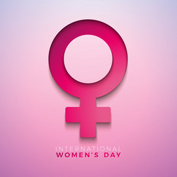 8 march international womens day vector