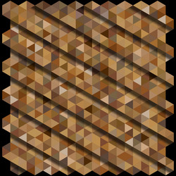 Brown color hexagon pattern background with shadow vector