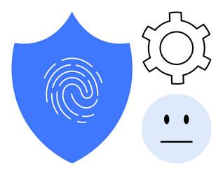 data security and access control with biometric vector image