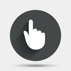 hand cursor sign icon pointer symbol vector image