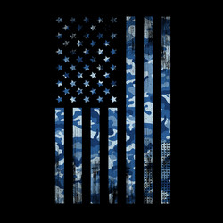 Navy Camouflage USA Flag Vector Image