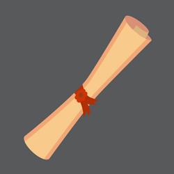 old paper scroll retro vector image