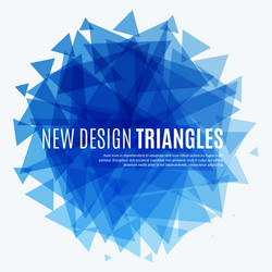 abstract design background with triangles vector image