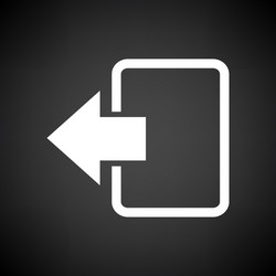 exit icon vector image