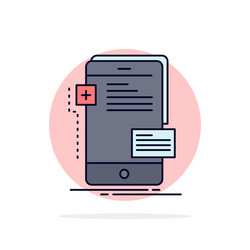 frontend interface mobile phone developer flat vector image