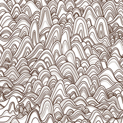 set of mountain patterns seamless pattern can vector image
