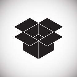 box icon on background for graphic and web design vector image