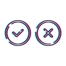 mockup web buttons check mark vector