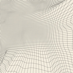 abstract 3d illuminated distorted mesh sphere vector image