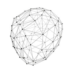 lattice geometric polygonal element 3d grid vector image
