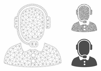 Operator mesh carcass model and triangle vector