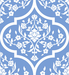 Blue classical luxury damask seamless pattern Vector Image