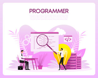 programmer people great design for any purposes vector image