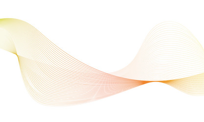 abstract colorful wave element for design vector image