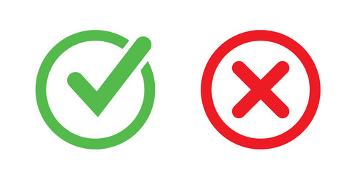 check mark icon button set box vector image