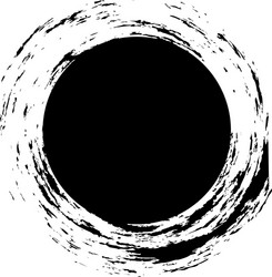 grungy circle blob blotch vector image